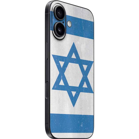 Israel Flag Distressed iPhone 16 Skin